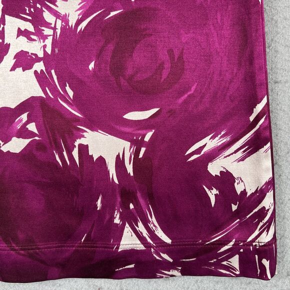 Theory Silk Blend Purple Floral Sleeveless Tank Top Women’s Size Small - Picture 16 of 16